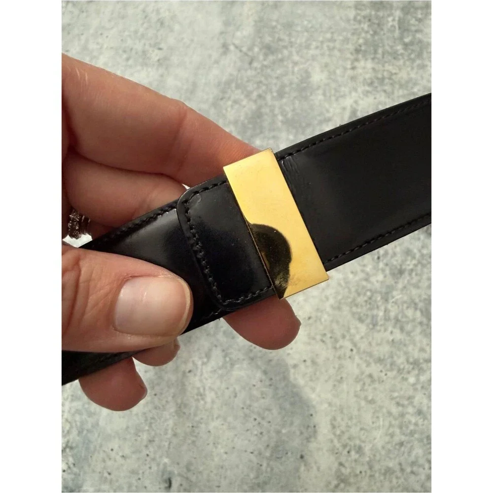 St. John Leather Horse-Bit Vintage Belt